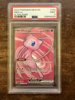 2023 Pokemon SVP EN 151 Ultra Premium Collection #053 Mew ex PSA 9 MINT - Image 1