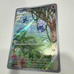 Pokemon Meditite - 153/142 Stellar Crown Holo Illustration Rare NM - Image 2