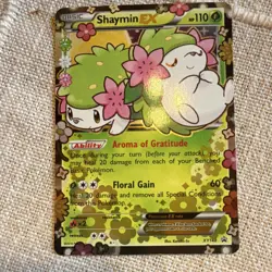 Pokemon Shaymin EX Promo Holo XY148 Basic 110 HP English Mythical Beast TCG - Image 1