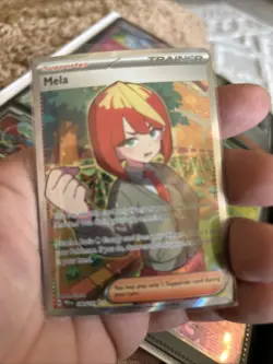 Pokemon Mela 140/131 Prismatic Evolutions SV Ultra Rare Full Art Trainer - Image 1