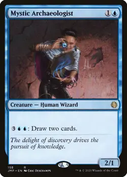 CR MTG Magic Jumpstart 158 Mystic Archaeologist - Image 1