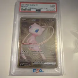 Pokemon Mew ex 205/165 Scarlet & Violet 151 Ultra-Premium PSA 9 EX - Image 1