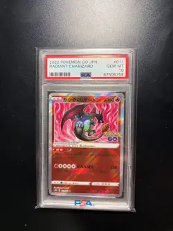 2022 Pokemon Radiant Charizard #011 PSA 10 - Image 1