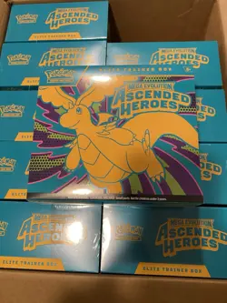 Pokemon TCG Ascended Heroes ELITE TRAINER BOX CASE Factory Sealed 10x ETB Boxes - Image 1