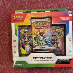 Pokemon TCG First Partner Illustration Collection Series 1 Box SEALED NEW - Image 1