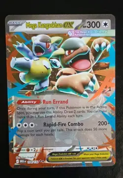 Pokemon Mega Kangaskhan Ex 104/132 Mega Evolution Illustration Full Art Holo Fa - Image 1