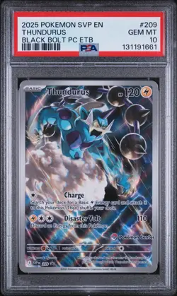 Thundurus - 209 (Pokemon Center Exclusive) 209 Sv: Promo - PSA 10 #209 - Image 3