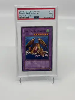 2003 Yu-Gi-Oh! Thousand Dragon 1st Edition SDJ-023 [PSA 9] - Image 1