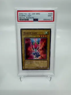 2002 Yu-Gi-Oh! Harpie Lady MRD-008 [PSA 9] - Image 1