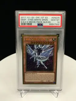 2017 Yu-Gi-Oh! Deep-Eyes White Dragon 1st Edition MVP1-ENG05 [PSA 10] - Image 1