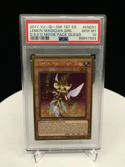 2017 Yu-Gi-Oh! Lemon Magician Girl 1st Edition MVP1-ENG51 [PSA 10] - Image 1