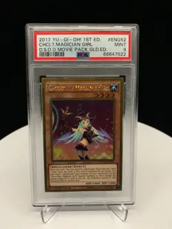 2017 Yu-Gi-Oh! Chocolate Magician Girl 1st Edition MVP1-ENG52 [PSA 9] - Image 1