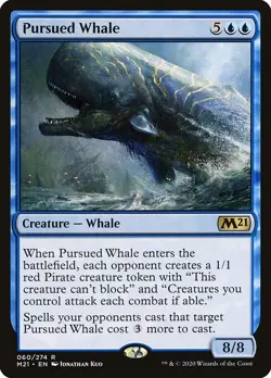 CR MTG Magic Core Set 2021 060/274 Pursued Whale - Image 1