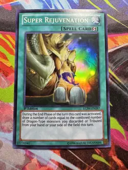 LCJW-EN287 Super Rejuvenation Super Rare 1st Edition Near Mint Yugioh Card - Image 1
