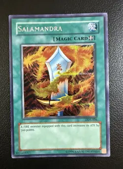 Konami Salamandra DDS-006 Dark Duel Stories Prismatic Secret Rare Unlimited - Image 1