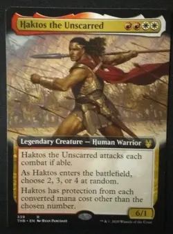 MTG Theros Beyond Death Haktos the Unscarred Extended Art - Image 1