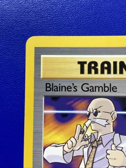🔥 Blaine's Gamble 121/132 Unlimited LP | Gym Heroes Vintage Pokemon Card - Image 5