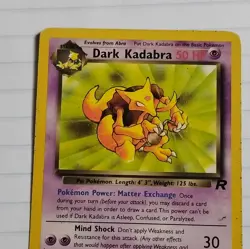 Pokemon Dark Kadabra 39/82 Team Rocket Uncommon Card 50HP Wizards Ken Sugimori - Image 1