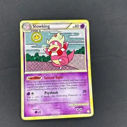 Pokemon Slowking 12/123 HeartGold SoulSilver Holo Rare Card LP Condition - Image 1