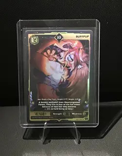 VCard Rising Stars First Edition Buffpup Ultra Rare 10 Holo Card - Image 1