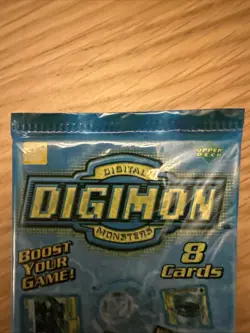 DIGIMON DIGI-BATTLE CARD GAME 2000 BAN DAI BOOSTER PACK SERIES 1 FACTORY SEALED - Image 4