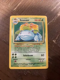 Venusaur 15/102 Holo Rare Base Set Unlimited Pokemon Card - MP - Image 1