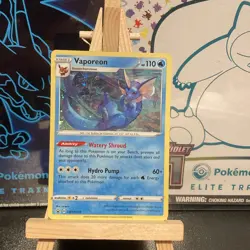 Vaporeon SWSH072 Black Star Promo Holo Rare Pokemon TCG Card Mint Condition - Image 1
