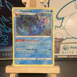 Vaporeon SWSH072 Black Star Promo Holo Rare Pokemon TCG Card Mint Condition - Image 2