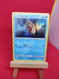 7/18 Psyduck Detective Pikachu Holo Rare Sun & Moon SM Pokemon TCG Card 2019 - Image 3