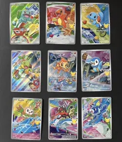 Pokemon First Partner Illustration box ALL PROMOS (9 cards) - Image 1