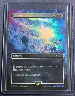 MTG Ultima 0001 Final Fantasy FOIL Full Art Promo Magic the Gathering Card - Image 1