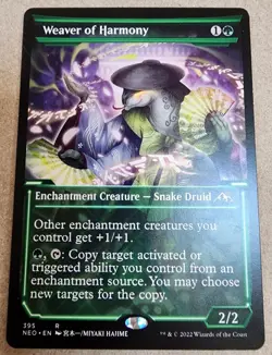 Weaver of Harmony - #395 Regular (Showcase) - Kamigawa: Neon Dynasty - Mtg - Image 1