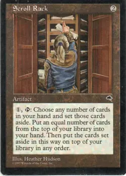 MTG: Tempest: Scroll Rack: Lightly Played Condition - Image 1