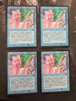 *** THE DARK Psychic Allergy x4 *** NM Clean! - DUTY FREE MtG Magic - Image 1