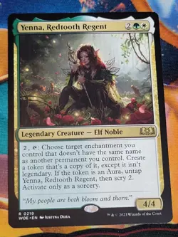 C4517 MAGIC MTG WILDS OF ELDRAINE YENNA, REDTOOTH REGENT #0219 NM RARE - Image 1