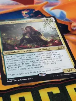 C4517 MAGIC MTG WILDS OF ELDRAINE YENNA, REDTOOTH REGENT #0219 NM RARE - Image 2
