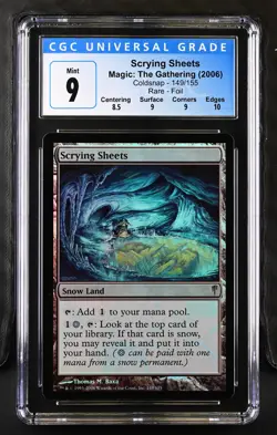 SCRYING SHEETS Coldsnap Foil Rare CGC 9 MTG [Nostalgium] - Image 1