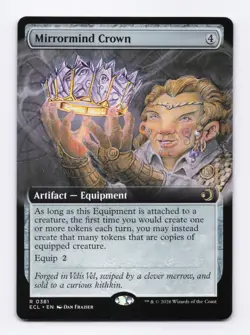 Mirrormind Crown (Extended Art) 0381 (R) MTG Lorwyn Eclipsed (ECL) - Image 1