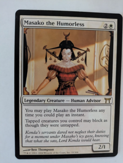 Masako the Humorless Champions of Kamigawa MTG NM Free shipping&tracking - Image 1