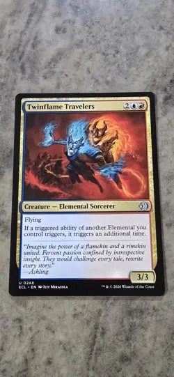 Twinflame Travelers Lorwyn Eclipsed Regular Creature Elemental Uncommon MTG NM - Image 1