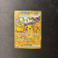 Pokemon TCG Pikachu EX Surging Sparks Holo Hyper Rare Gold 247/191 - Image 1
