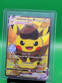 Pikachu X Detective - Pokemon Cosplay Card Holo - Image 1