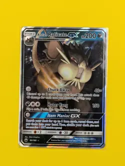 Alolan Raticate GX - 85/168 - Ultra Rare Celestial Storm - Pokemon Card - NM - Image 1