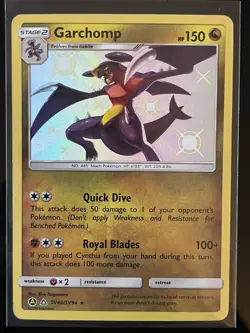 Pokemon Garchomp Hidden Fates: Shiny Vault SV40/SV94 Shiny Holo Rare 150 HP - Image 1