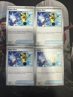 4x Super Rod 188/193 x4 - Paldea Evolved - Pokemon TCG - Playset - Image 1