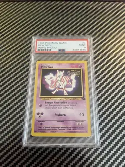 1999 Pokemon TCG Mewtwo Movie Promo PSA 9 Wotc Promo #3 - Image 1