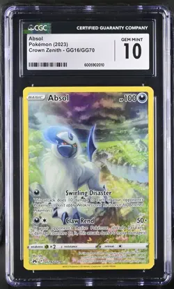 Pokemon Absol #GG16/GG70 English CGC 10 Gem Mint 2023 Pokemon Crown Zenith - Image 1