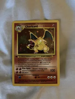 ( Read Dis) Pokemon Charizard Base Set First Edition Holographic Shadowless Holo - Image 1