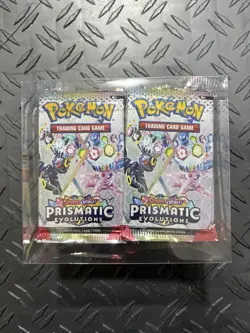 Pokemon Prismatic Evolutions Booster Pack Lot Scarlet & Violet 30x Packs TCG - Image 1