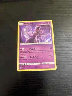 Mewtwo - Detective Pikachu - 12/18 - Pokemon TCG - Heavily Played - Holo - Image 1